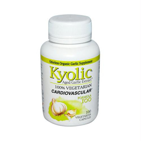 Kyolic Aged Garlic Extract Vegetarian Cardiovascular Formula 100 - 100 Vegetarian Capsules