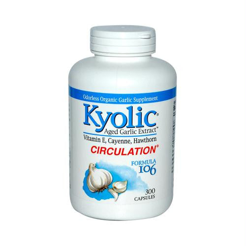 Kyolic Aged Garlic Extract Circulation Formula 106 - 300 Capsules