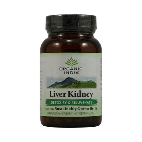 Organic India Liver Kidney Detoxify and Rejuvenate - 90 Vegetarian Capsules