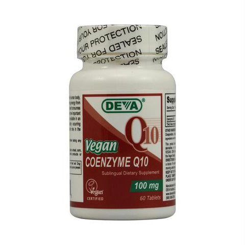 Deva Vegan Coenzyme Q-10 - 100 mg - 60 Sublingual Tablets