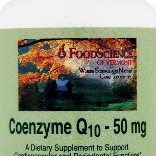 FoodScience of Vermont Coenzyme Q10 - 50 mg - 60 Tablets