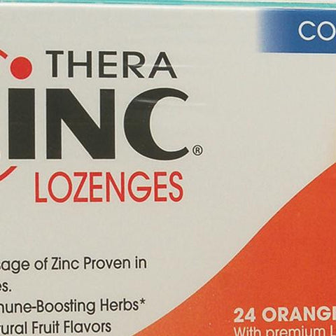 Quantum TheraZinc Cold Season Plus Lozenges Orange - 14 mg - 24 Lozenges