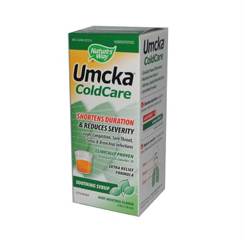 Natures Way Umcka ColdCare Syrup Menthol - 4 fl oz