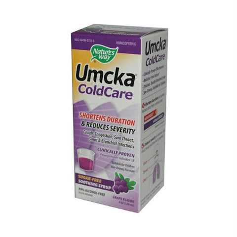 Natures Way Umcka ColdCare Syrup Sugar-Free Grape - 4 fl oz