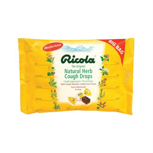 Ricola Cough Drops - Original Herb - Case of 12 - 50 Pack