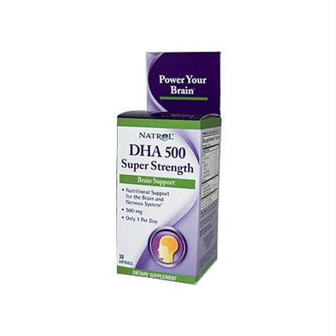 Natrol DHA 500 Super Strength - 500 mg - 30 Softgels