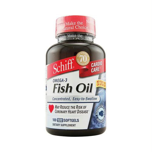 Schiff Omega-3 Fish Oil - 100 Softgels Enteric Coated