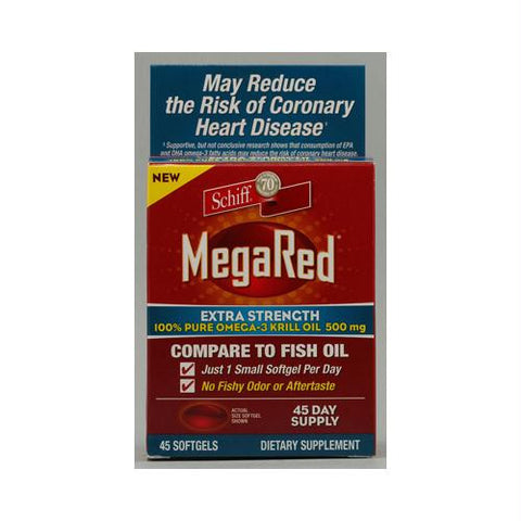 Schiff MegaRed Extra Strength Omega 3 - 500 mg - 45 Softgels