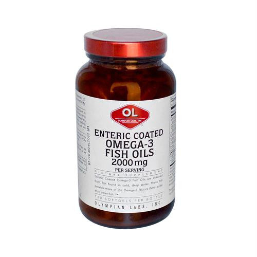 Olympian Labs Omega-3 Fish Oils Enteric Coated - 2000 mg - 120 Softgels