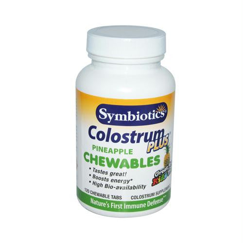 Symbiotics Colostrum Plus Pineapple - 120 Chewables