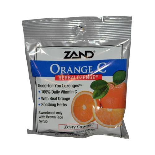 Zand HerbaLozenge Orange C Natural Orange - 15 Lozenges - Case of 12