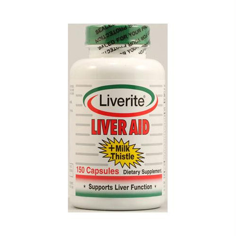 Liverite Liver Aid Plus Milk Thistle - 150 Capsules