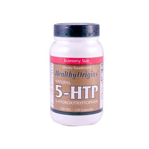 Healthy Origins Natural 5-HTP - 100 mg - 120 Capsules