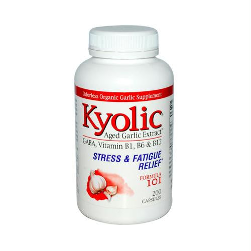 Kyolic Aged Garlic Extract Stress and Fatigue Relief Formula 101 - 200 Capsules