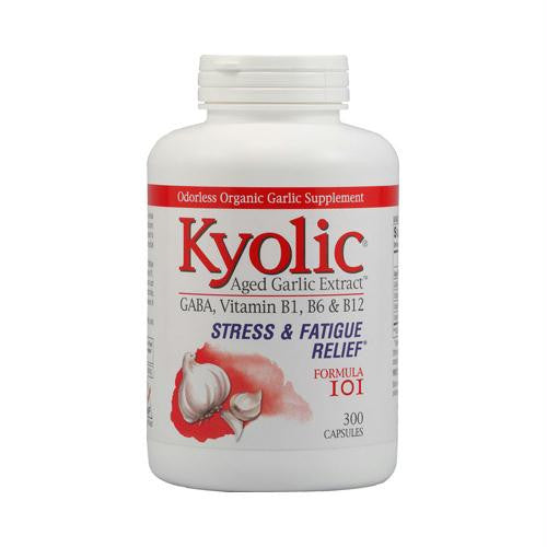 Kyolic Aged Garlic Extract Stress and Fatigue Relief Formula 101 - 300 Capsules