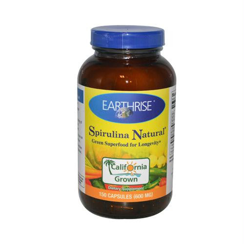 Earthrise Spirulina Natural - 600 mg - 150 Capsules