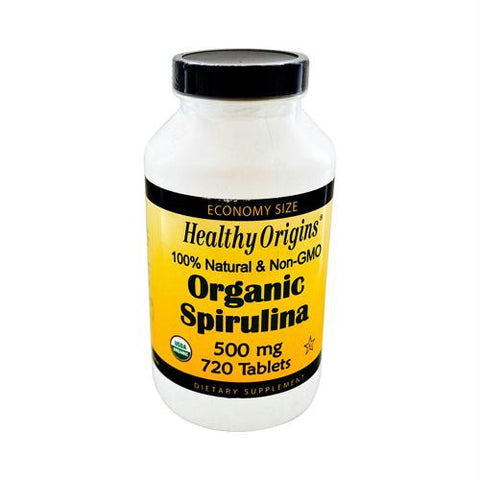 Healthy Origins Organic Spirulina - 500 mg - 720 Ct