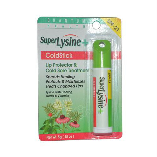 Quantum Super Lysine and Cold Stick Tube Lip Protector and Cold Sore Treatment - 0.18 oz