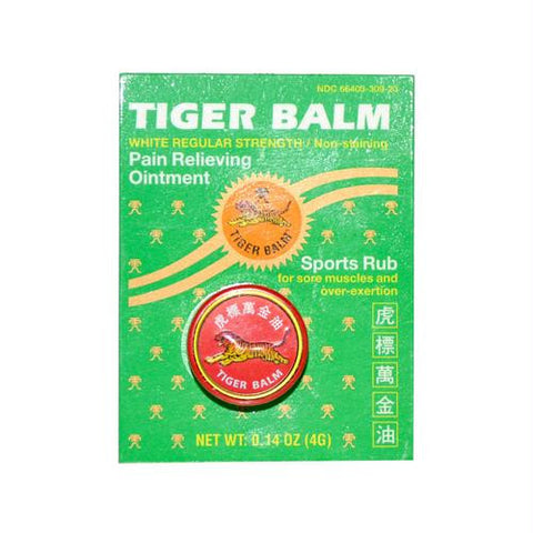 Tiger Balm Pain Relieving Ointment - White Regular Strength - .14 oz