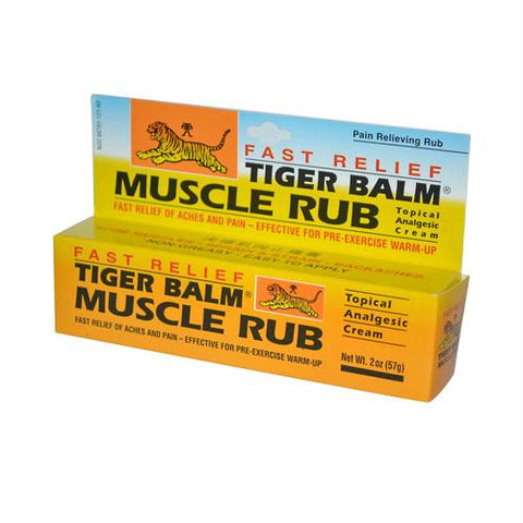 Tiger Balm Fast Relief Muscle Rub Topical Analgesic Cream - 2 oz