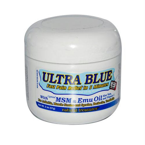 B.N.G. Natural Treasures Ultra Blue Topical Analgesic Gel Using Menthol - 2 oz