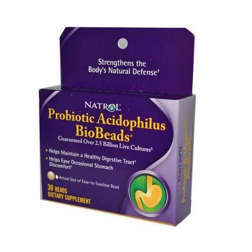 Natrol Probiotic Acidophilus BioBeads - 30 Beads