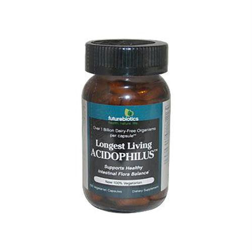 FutureBiotics Longest Living Acidophilus - 1 billion CFUs - 100 Vegetarian Capsules