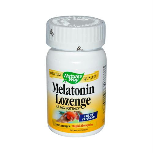 Natures Way Melatonin Lozenge Fruit - 2.5 mg - 100 Lozenges