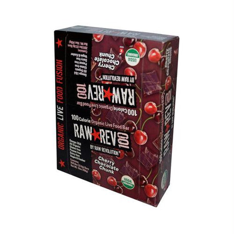 Raw Revolution Bar - Organic Cherry Chocolate - Case of 20 - .8 oz