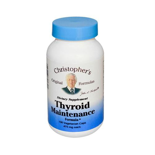 Christophers Thyroid Maintenance - 485 mg - 100 Vegetarian Capsules