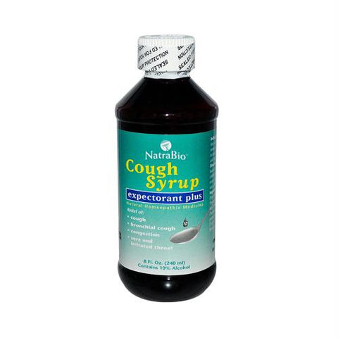 NatraBio Cough Syrup Expectorant Plus - 8 fl oz