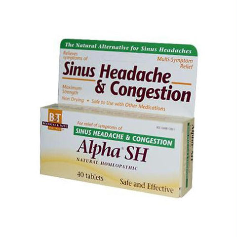 Boericke and Tafel Alpha SH Sinus Headache - 40 Tablets