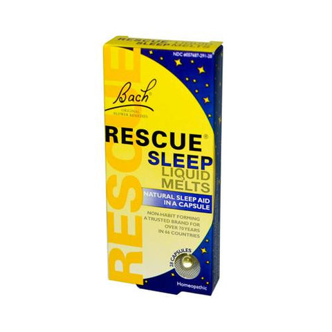 Bach Flower Remedies Rescue Sleep Liquid Melts - 28 Capsules