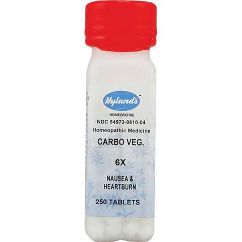 Hylands Homeopathic Carbo Vegetabilis 6X - 250 Tablets