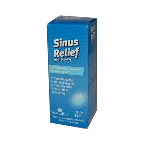 NatraBio Sinus Relief Non-Drowsy - 1 fl oz