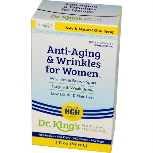 King Bio Homeopathic Anti Aging and Wrinkles - Women - 2 oz