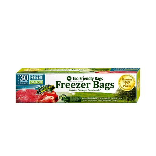 Eco-Friendly Bags Zipper Freezer Bags - Gallon - 30 Pack