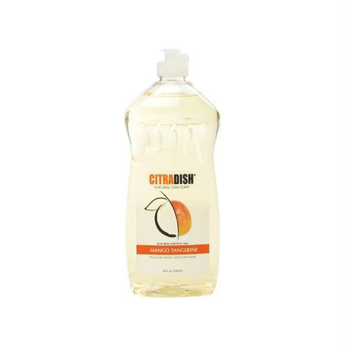 CitraSolv CitraDish Natural Dish Soap - Mango Tangerine - Case of 12 - 25 fl oz