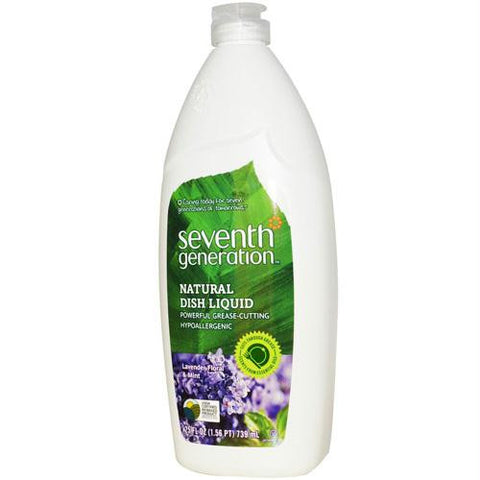 Seventh Generation Dish Liquid - Lavender Floral and Mint - 25 oz - Case of 12