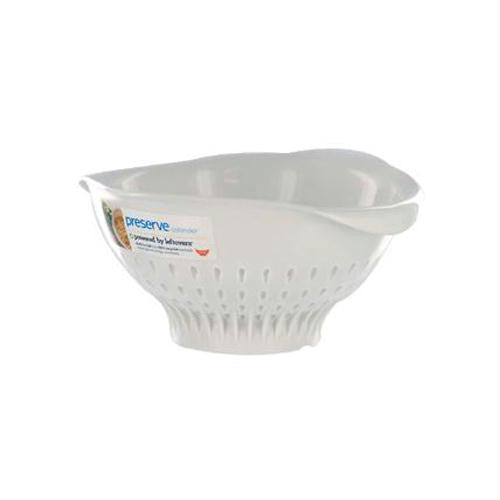 Preserve Large Colander - White - Case of 4 - 3.5 qt