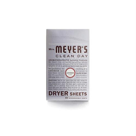 Mrs. Meyers Dryer Sheets - Lavender - 80 Sheets