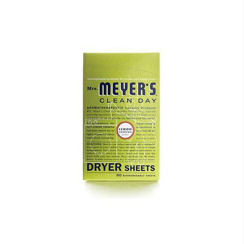 Mrs. Meyers Dryer Sheets - Lemon Verbena - 80 Sheets