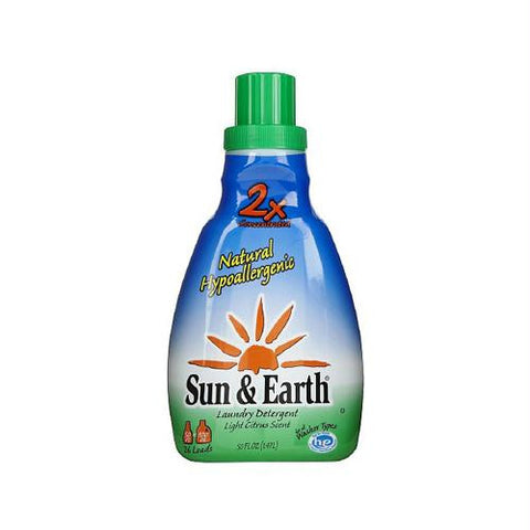 Sun and Earth 2x Concentrated Laundry Detergent - Light Citrus Scent - 50 oz