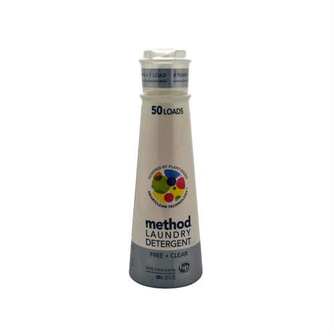 Method Products Fresh and Clean Unscented Detergent - 50 Loads - Case of 6 - 20 oz