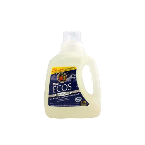 Earth Friendly Ecos Ultra 2x All Natural Laundry Detergent - Free and Clear - Case of 4 - 100 fl oz