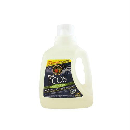 Earth Friendly Ecos Ultra 2x All Natural Laundry Detergent - Lemongrass - Case of 4 - 100 fl oz