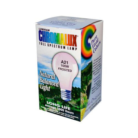 Chromalux Light Bulb Frosted-100W - 1 Bulb