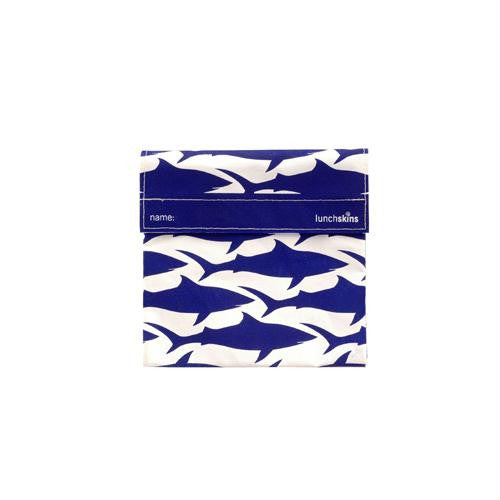 Lunchskins Sandwich Bag - Navy Shark