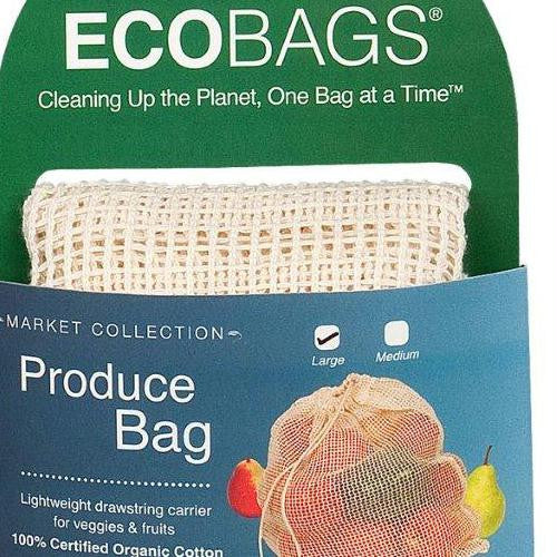 ECOBAGS Market Collection Organic Net Drawstring Bag - Large - 1 Bag