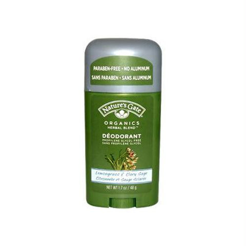 Natures Gate Organics Deodorant Stick Lemongrass - 1.7 oz